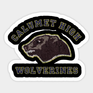 Calumet High Wolverines Red Dawn Sticker